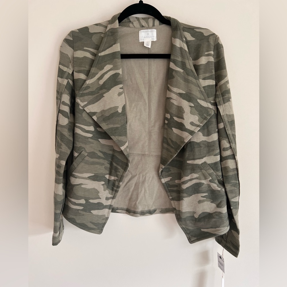 Caslon camouflage colored jacket, size XXS, new with tags!